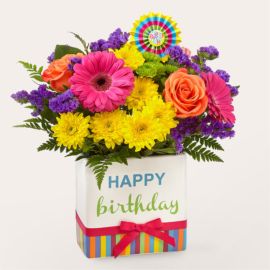 Birthday Brights Bouquet – Elikonia Flores Y Eventos, San Juan PR
