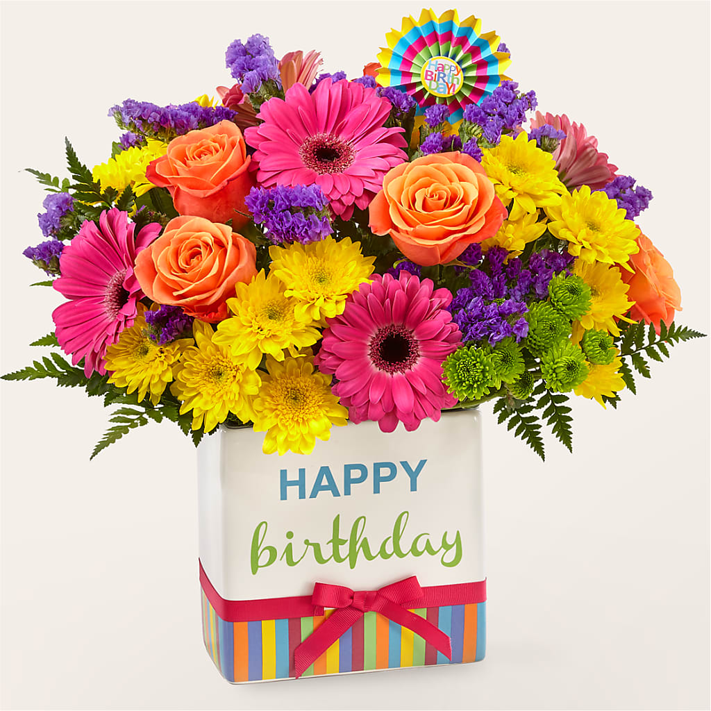 Birthday Brights Bouquet – Elikonia Flores Y Eventos, San Juan PR