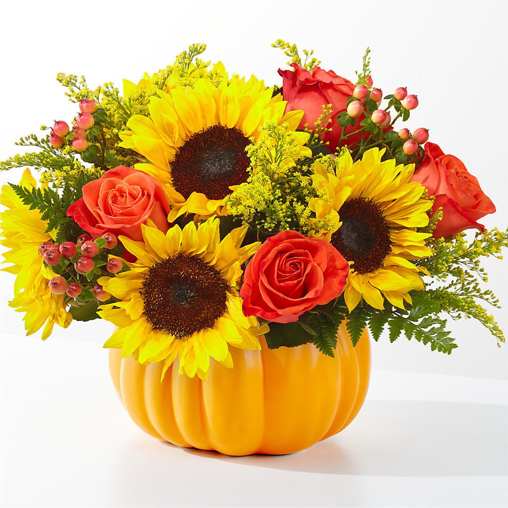 Pick of the Patch Pumpkin Bouquet – Elikonia Flores Y Eventos, San Juan PR