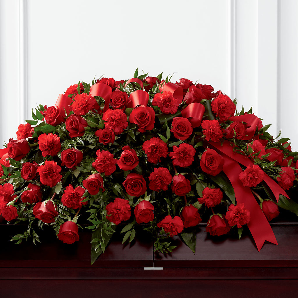Tribute of Life Casket Spray – Elikonia Flores Y Eventos, San Juan PR