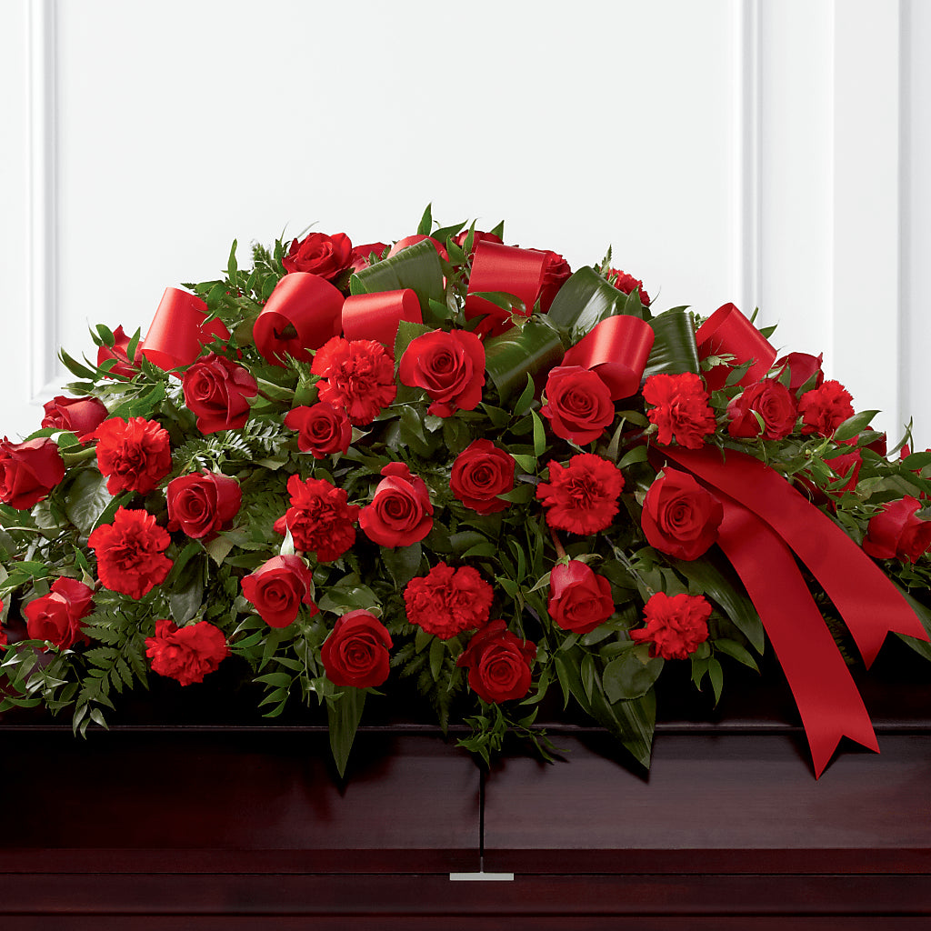 Tribute of Life Casket Spray – Elikonia Flores Y Eventos, San Juan PR