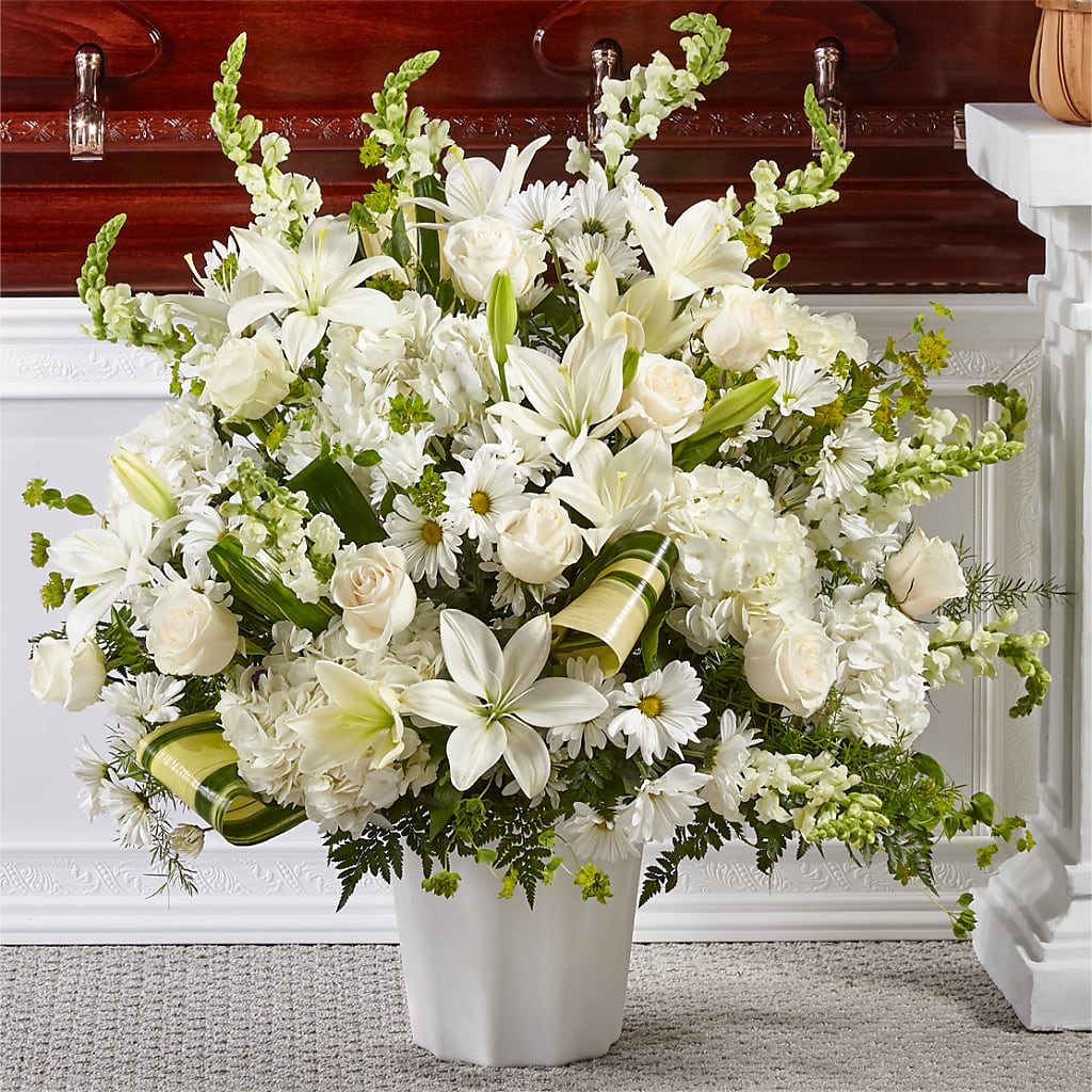 Thoughts of Tranquility Floor Basket – Elikonia Flores Y Eventos, San Juan PR