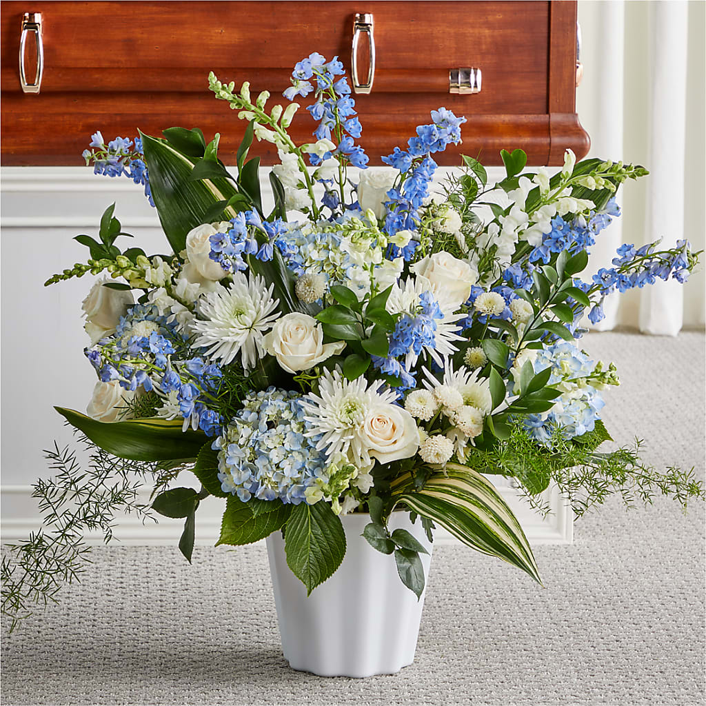 Everlasting Memories Floor Basket – Elikonia Flores Y Eventos, San Juan PR