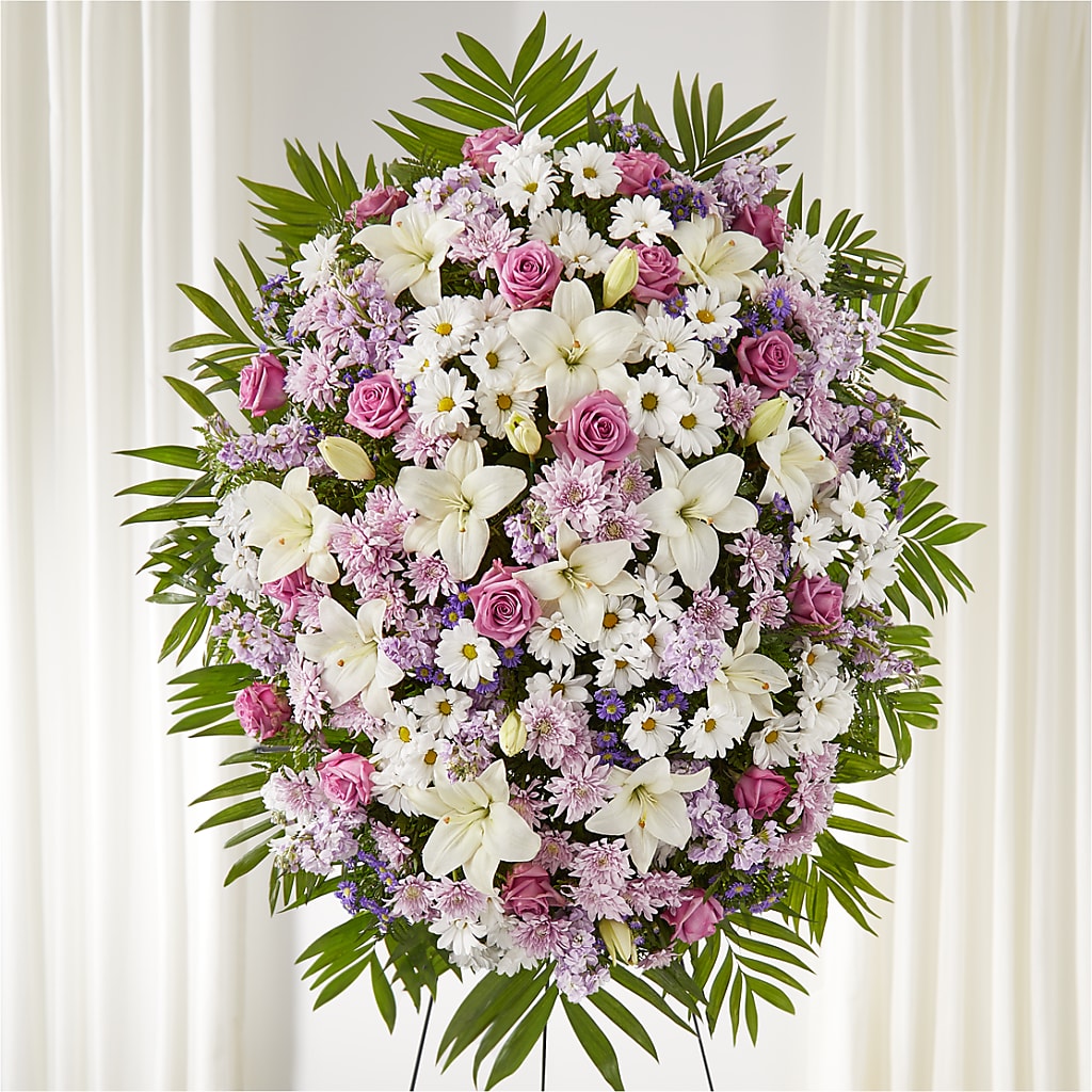 Surrounded by Love Standing Spray – Elikonia Flores Y Eventos, San Juan PR