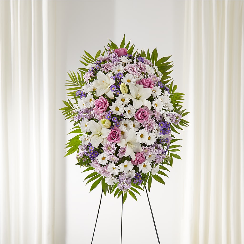Surrounded by Love Standing Spray – Elikonia Flores Y Eventos, San Juan PR