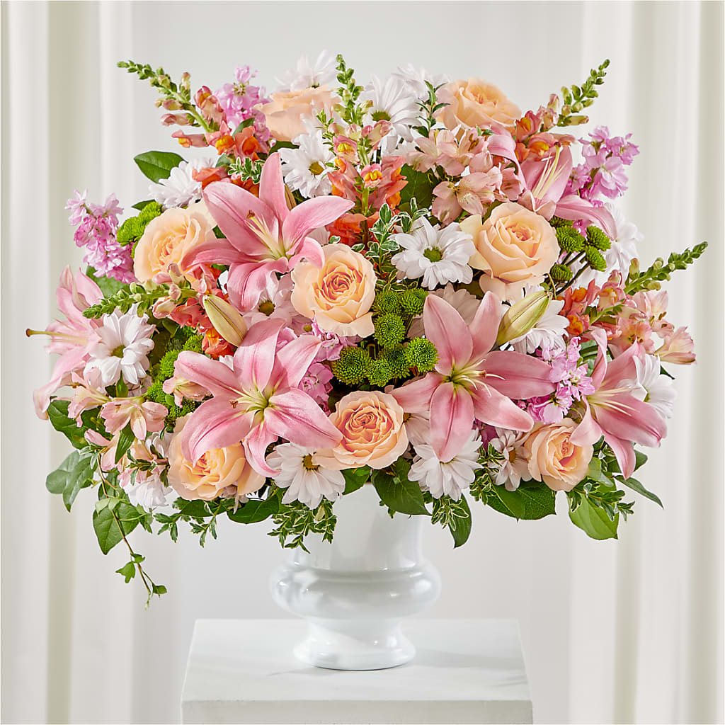 Heartfelt Gesture Urn Arrangement – Elikonia Flores Y Eventos, San Juan PR