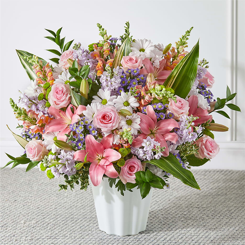 Abundant Compassion Floor Basket – Elikonia Flores Y Eventos, San Juan PR