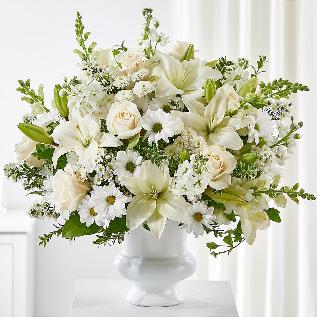 Uplifting Urn Arrangement – Elikonia Flores Y Eventos, San Juan PR