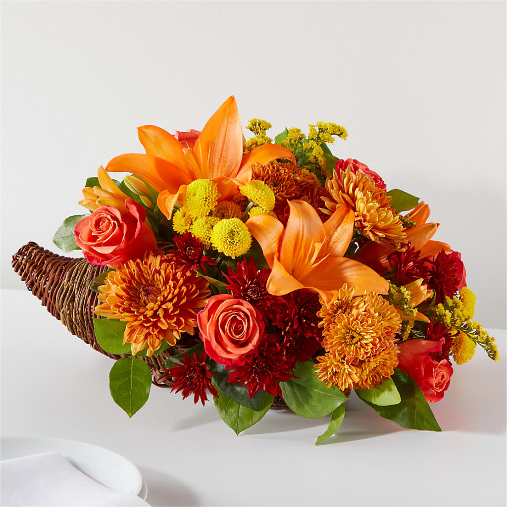 Bouquet of Blessings Cornucopia – Elikonia Flores Y Eventos, San Juan PR