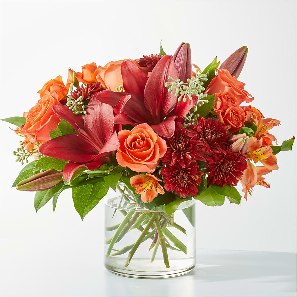 Crimson Leaves Bouquet – Elikonia Flores Y Eventos, San Juan PR