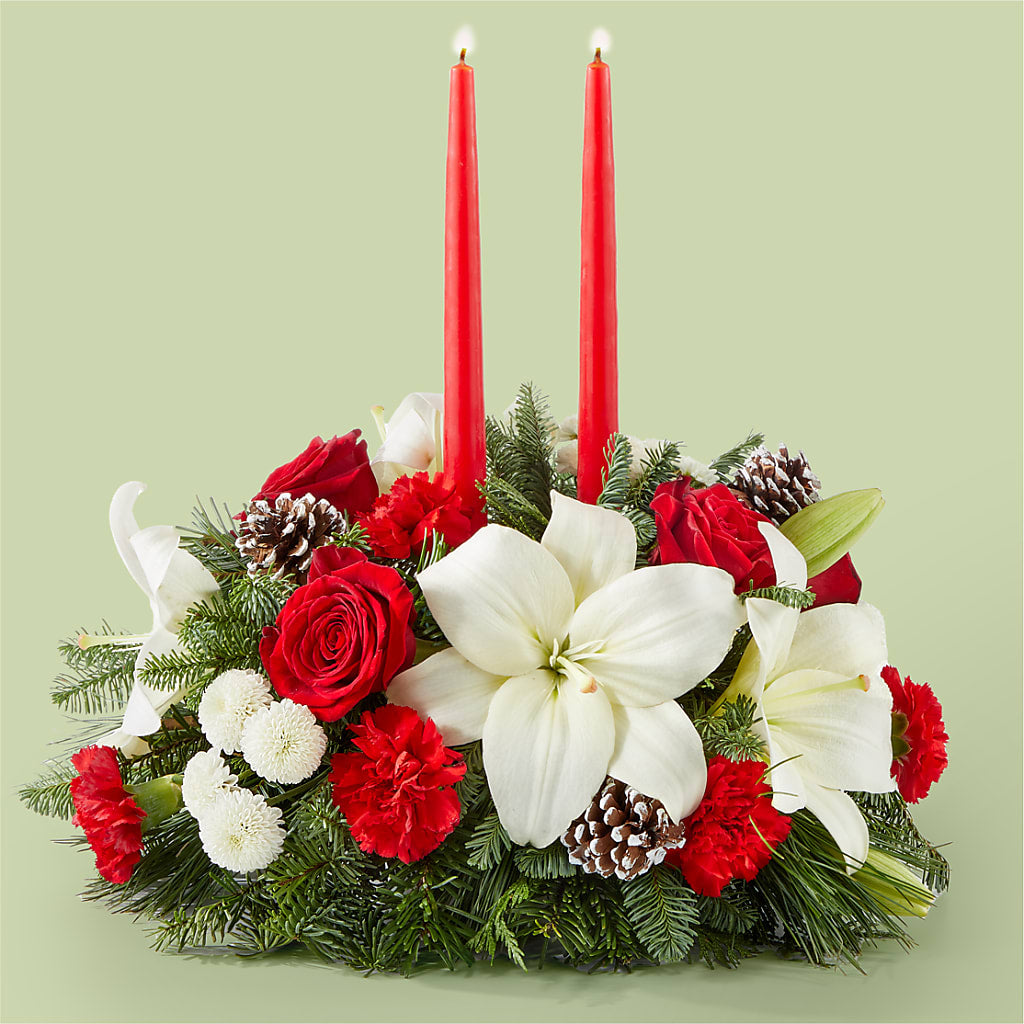 Seasonal Festivities Centerpiece – Elikonia Flores Y Eventos, San Juan PR