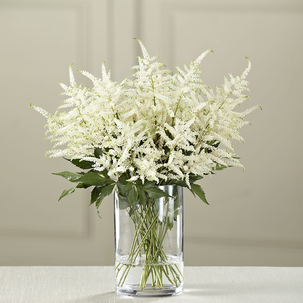 White Astilbe Bouquet – Elikonia Flores Y Eventos, San Juan PR