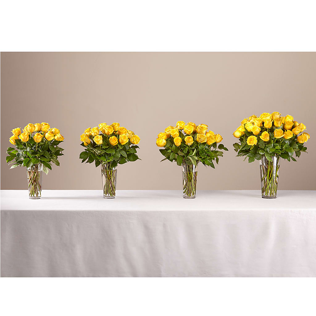 Long Stem Yellow Rose Bouquet –  Elikonia Flores Y Eventos, San Juan PR