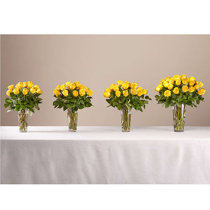 Long Stem Yellow Rose Bouquet –  Elikonia Flores Y Eventos, San Juan PR