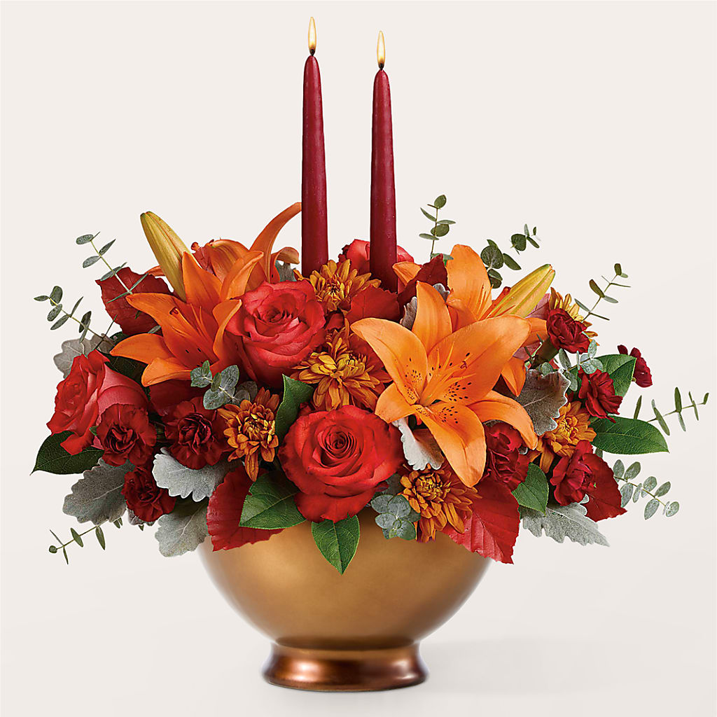 Fruits of Fall Centerpiece –  Elikonia Flores Y Eventos, San Juan PR