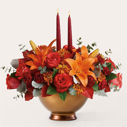 Fruits of Fall Centerpiece –  Elikonia Flores Y Eventos, San Juan PR
