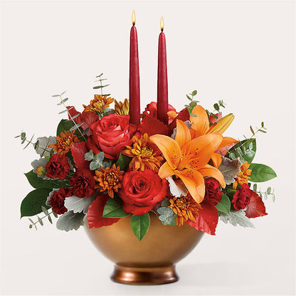 Fruits of Fall Centerpiece –  Elikonia Flores Y Eventos, San Juan PR