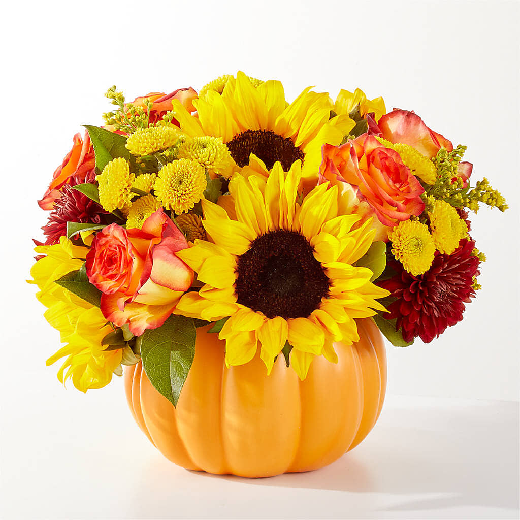 Golden Gourd Pumpkin Bouquet –  Elikonia Flores Y Eventos, San Juan PR