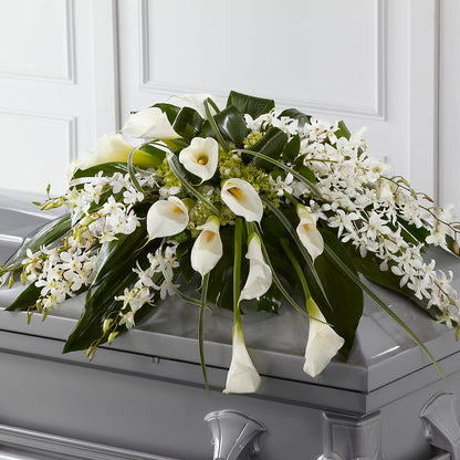 Angel Wings Casket Spray –  Elikonia Flores Y Eventos, San Juan PR