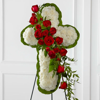 Floral Cross Easel –  Elikonia Flores Y Eventos, San Juan PR