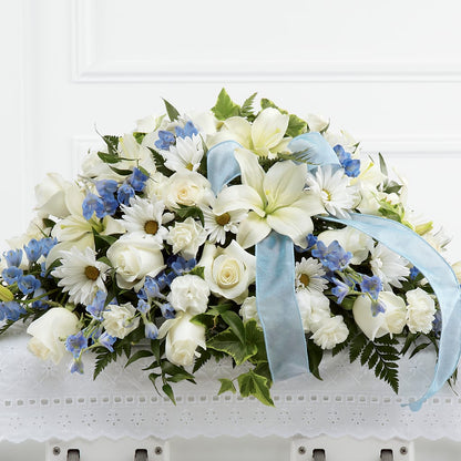 Tender Treasure Casket Spray –  Elikonia Flores Y Eventos, San Juan PR
