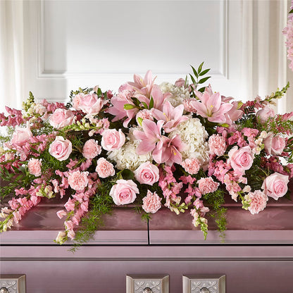Life & Remembrance Casket Spray –  Elikonia Flores Y Eventos, San Juan PR