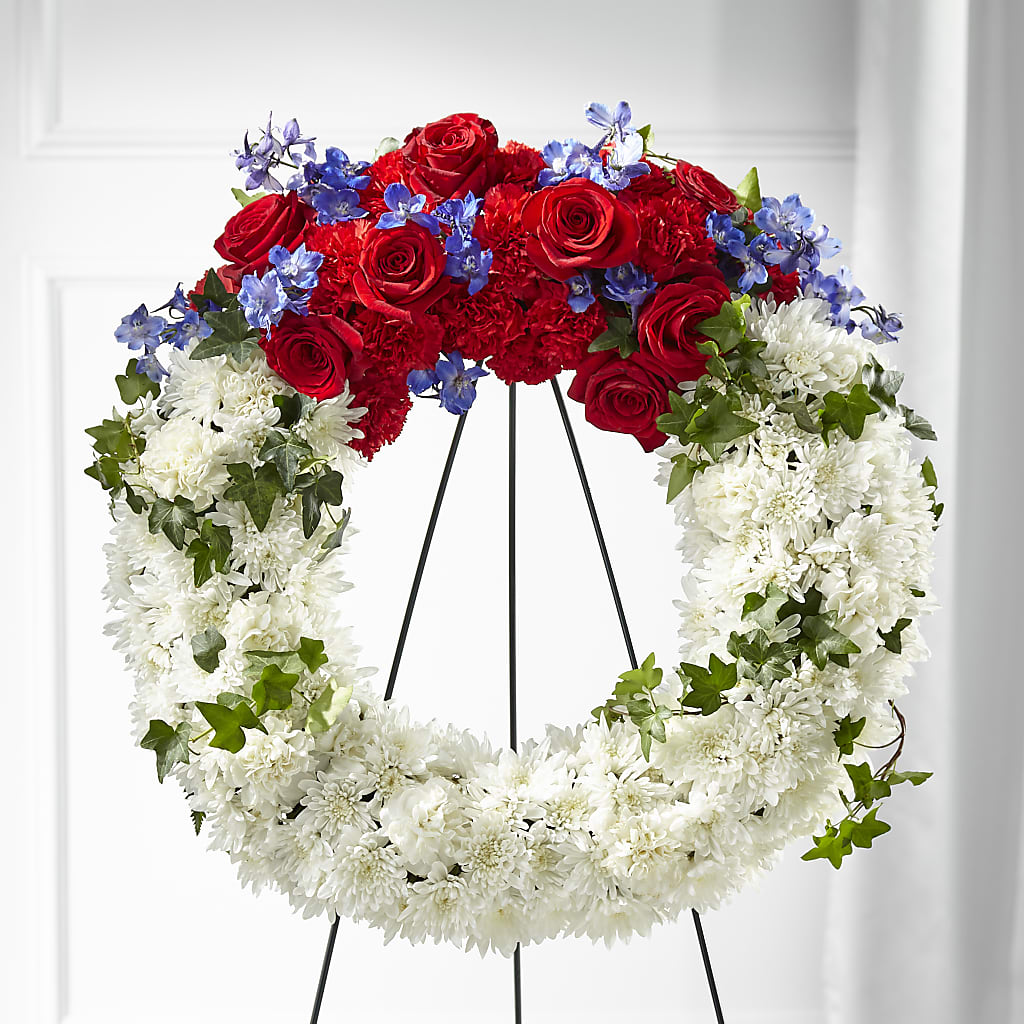 Patriotic Passion Wreath –  Elikonia Flores Y Eventos, San Juan PR