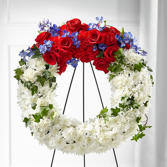 Patriotic Passion Wreath –  Elikonia Flores Y Eventos, San Juan PR