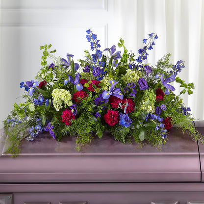 Always Treasured Casket Spray –  Elikonia Flores Y Eventos, San Juan PR