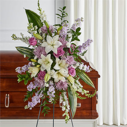 Grateful Hearts Standing Spray –  Elikonia Flores Y Eventos, San Juan PR