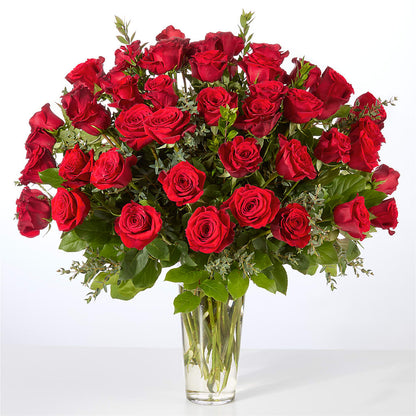 Forever Yours Fifty Stem Red Rose Bouquet –  Elikonia Flores Y Eventos, San Juan PR
