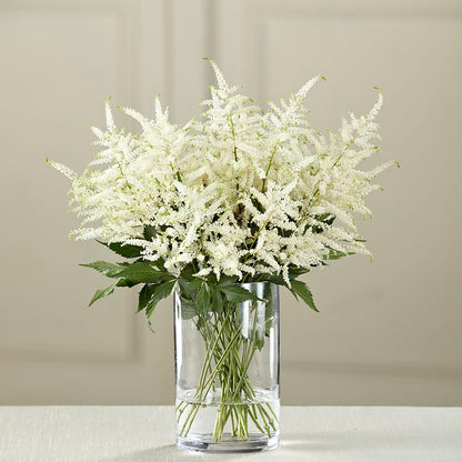 White Astilbe Bouquet –  Elikonia Flores Y Eventos, San Juan PR